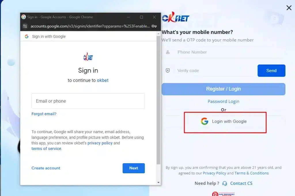 Login-at-OKBet-with-your-Google-Account-1024x682