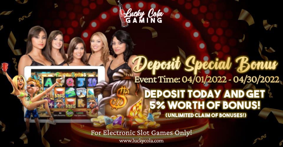 LuckyCola Cash Out 5% Bonus