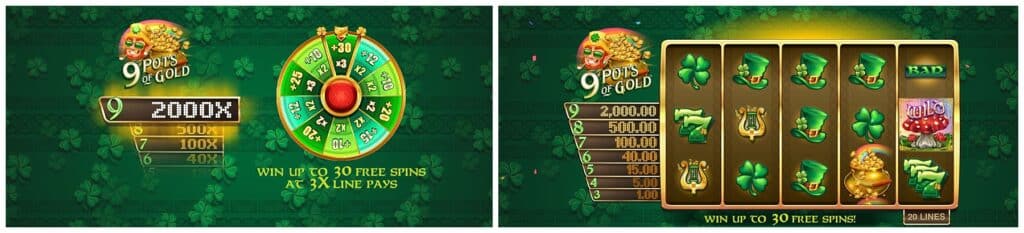 9 Pots Of Gold Slot Machine